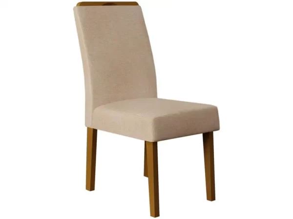 Mesa de Jantar 6 Cadeiras Retangular Off White e Saara DJ Móveis Firenze - Imagem 5