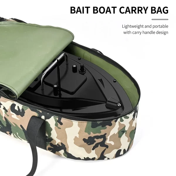 Saco de armazenamento de barco de pesca repelente isca barco carry bag duplo zíper isca barco saco de armazenamento para ferramenta de pesca ao ar livre - Imagem 5