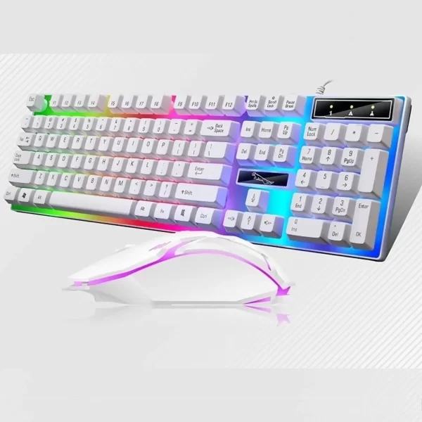 Jogo teclado mouse semi mecânico rgb led gamer jogo m400/m300 com fio - Imagem 4