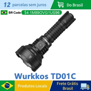 Lanterna Tática Recarregável Wurkkos TD01C 1800lm