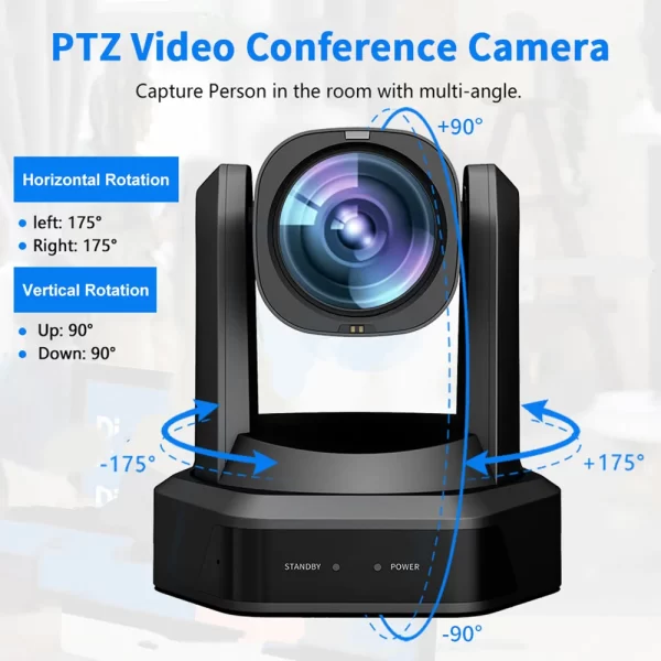 Câmera PTZ de transmissão ao vivo PTZ, Zoom óptico, NDI POE, HDMI 3G-SDI, IP USB, para eventos de igreja e educação, 12, 20, 30X - Imagem 2