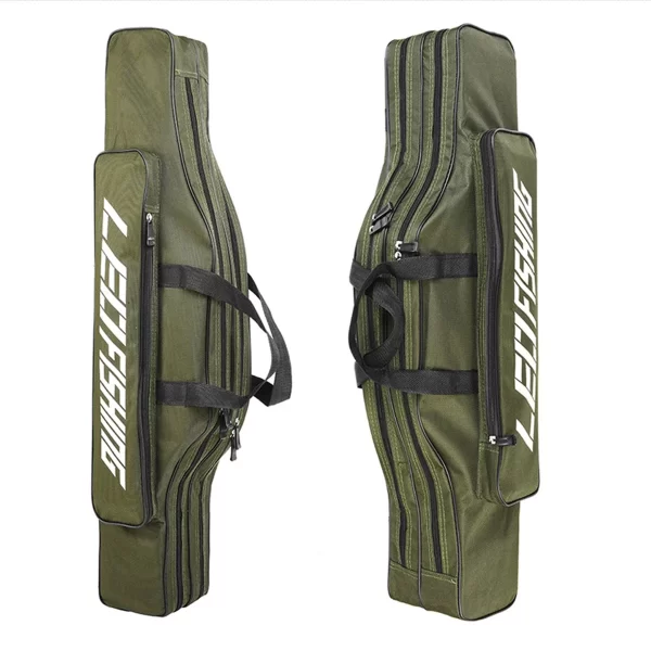 1 pçs dupla camada barriga grande 80cm/31.5 polegada saco de pesca do mar vara de pesca saco dobrável vara de pesca saco ferramenta de pesca stora