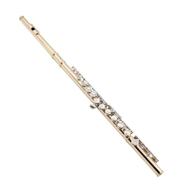Envio do brasil c chave flauta 16 buracos fechados flauta concerto desempenho instrumentos de sopro flauta transversal com chave e - Imagem 3