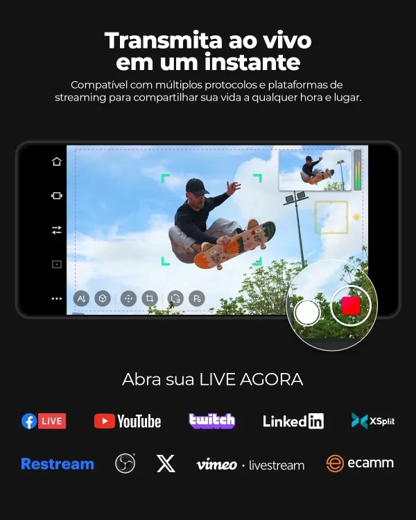 OBSBOT-Tail Air NDI Streaming Camera, AI Tracking, Câmera PTZ com APP, Controle de Gestos, HDMI, USB-C, Webcam sem fio para Stream, 4K - Imagem 2