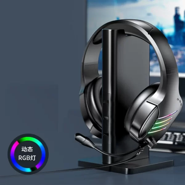 Fones de ouvido coloridos montados na cabeça com microfone omnidirecional com fio para reconhecimento de som e posicionamento em jogos esportivos Ea - Imagem 2