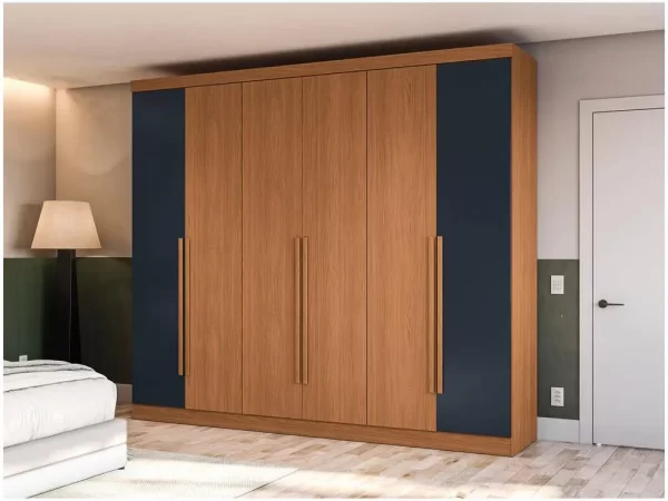 Guarda-roupa Casal 4 Gavetas 6 Portas Kappesberg Roma