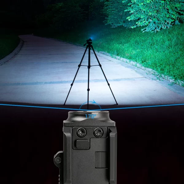 Lanterna LED tática TrustFire GM23 800 lúmens GL0ck Lanterna recarregável USB montada em trilho leve - Imagem 3