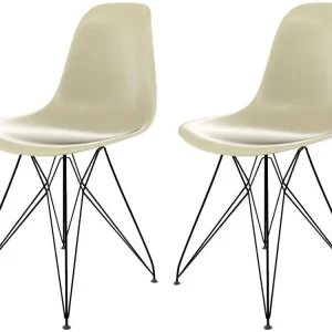 Jogo de Cadeiras Eames Eiffel 2 Peças Empório Tiffany