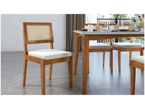 Mesa de Jantar 6 Cadeiras Retangular - Imagem 4