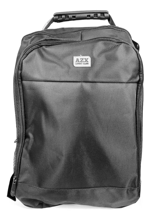 Mochila Reforçada Executiva Com Cabo De Aço Preta Trabalho