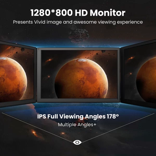 Eyoyo monitor 10.1 polegada tela sensível ao toque capacitivo portátil 1280x800 ips display para raspberry pi plug and play compatível win 8/10, tela toutch screen monitor, monitor portátil 10 polegadas screen extender - Imagem 3