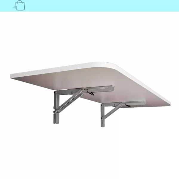 Mesa Dobrável de Parede Bemfixa Branca 80x41cm em MDP