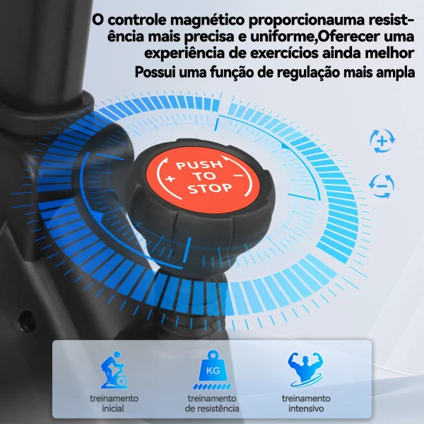 ZRSE Magnética Bicicleta Ergométrica Spinning Indoor Fitness Capacidade De Carga De 180KG - Imagem 5