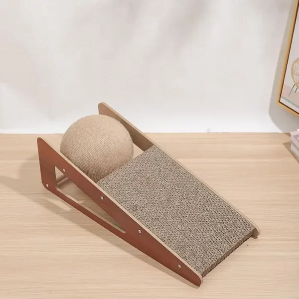 Gato scratcher brinquedo gato scratcher com bola natural sisal gato scratcher para gatos e gatinhos durável e duradouro - Imagem 2