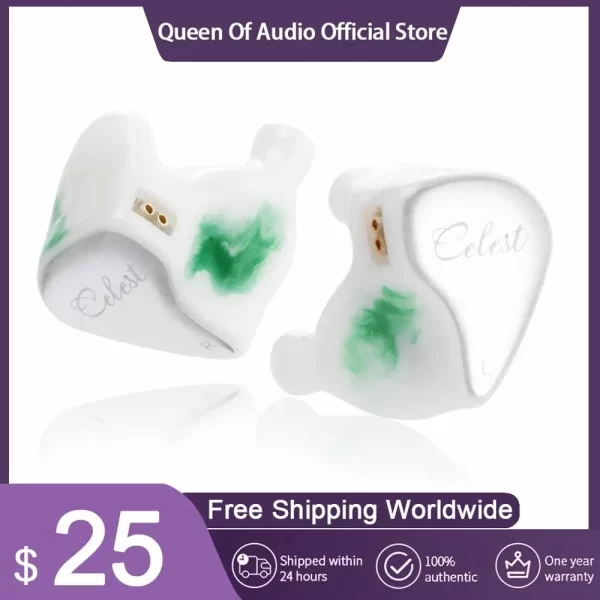 Kinera Celest Wyvern PRO Fone de ouvido intra-auricular 10mm Driver LCP com cabo de microfone de lança removível IEMs Gaming DJ Music Headset