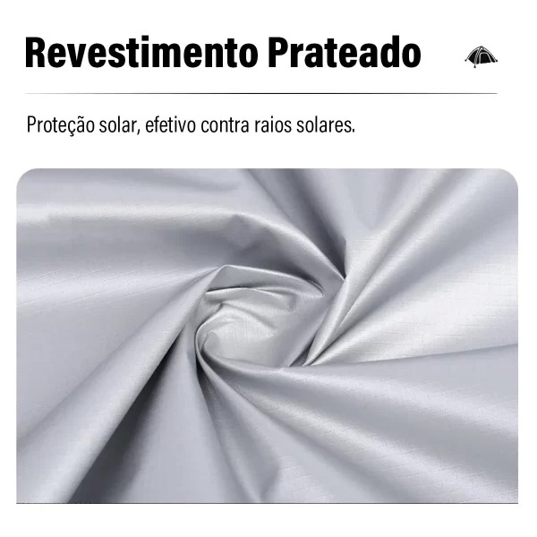 Barraca de acampamento pop-up automática, barraca de acampamento de abertura rápida para acampamento de caminhada familiar, com bolsa de transporte, 4 pessoas - Imagem 4