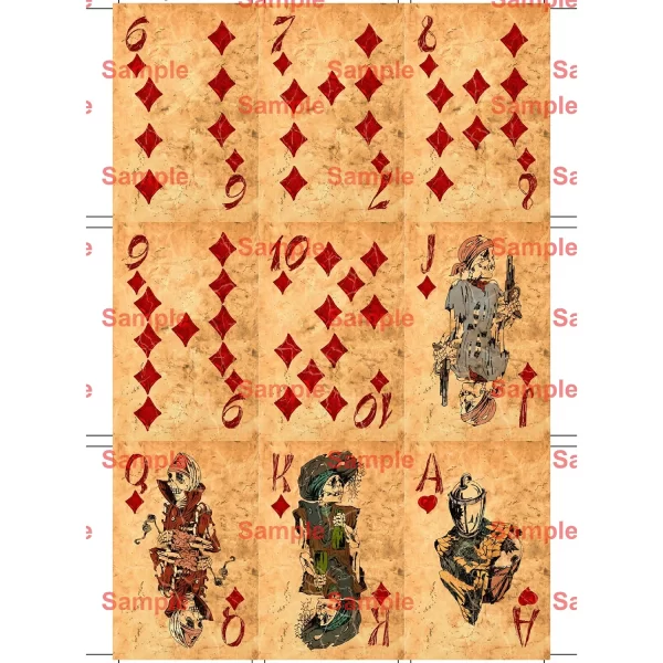 Cartas de jogo de rei pirata, baralho de cartas de ponte de estilo vintage, 60x90mm, cartas de jogo de tabuleiro de pôquer - Imagem 2
