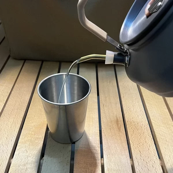 Chaleira de acampamento bico ao ar livre portátil mão gotejamento filtro café extensão tubo bicos bule chaleira boca acessórios acampamento - Imagem 4