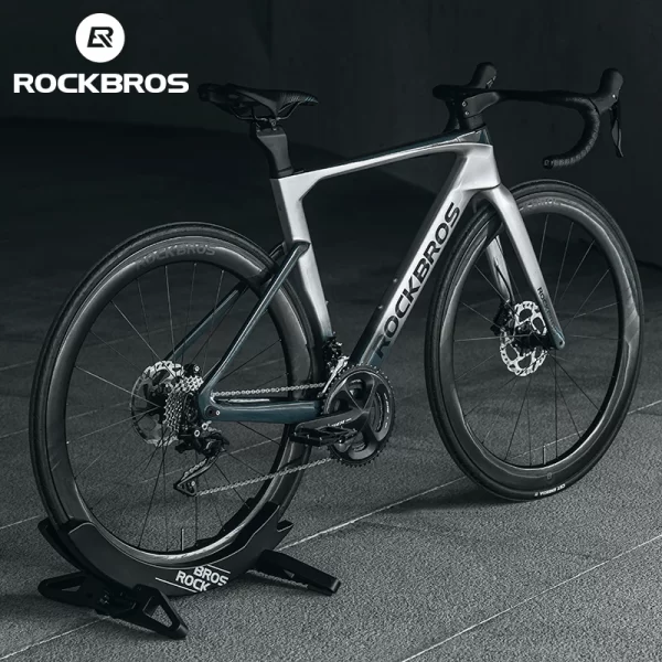 ROCKBROS-Bicicleta Estacionamento Rack, Indoor Bike Stand, Repair Rack ajustável, Mountain Bike Manutenção, Suporte Ciclismo Estrada - Imagem 5