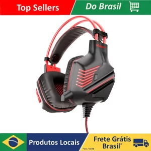 Headset Gamer P3 com Microfone, Ideal para PC e PS4