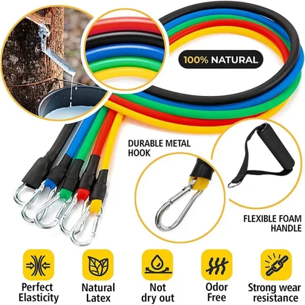 Conjunto de Faixas de Resistência para Yoga, 11 Peças - Imagem 6