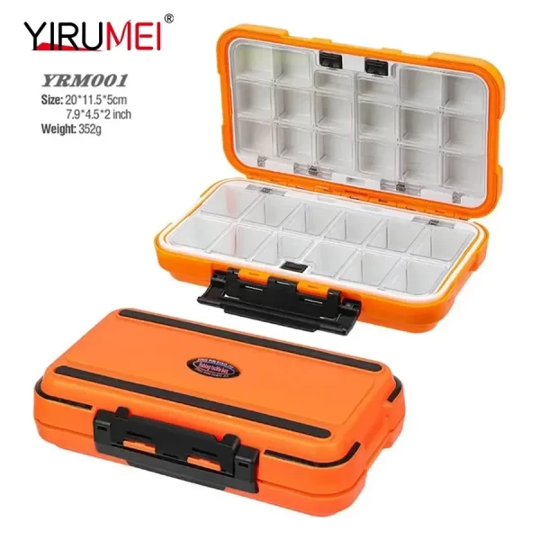 Caixa de equipamento de pesca à prova dwaterproof água acessórios de pesca caixa de armazenamento de ferramentas gancho de peixe isca caixas de isca falsa carpa para produtos de pesca
