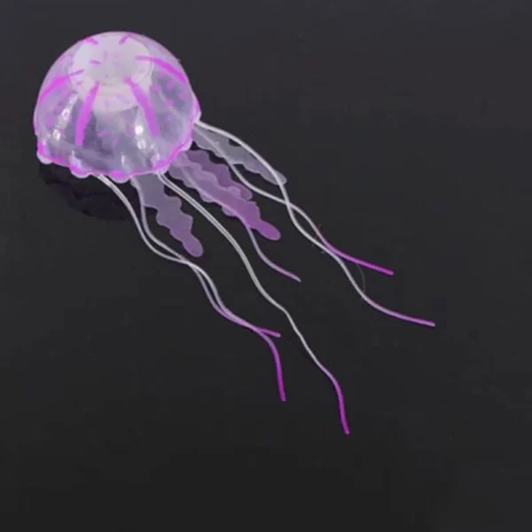 Nadar efeito brilhante água-viva artificial decoração do aquário tanque de peixes subaquático planta viva ornamento luminoso paisagem aquática - Imagem 4