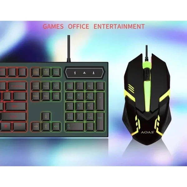 Kit de teclado e mouse gamer M300 Português Brasil de cor preto - Imagem 4