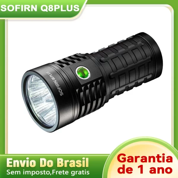 Sofirn q8 plus 6 * xhp50.2 tocha led 21700 usb c recarregável 16000lm poderosa lanterna edc portátil lâmpada blf anduril 2