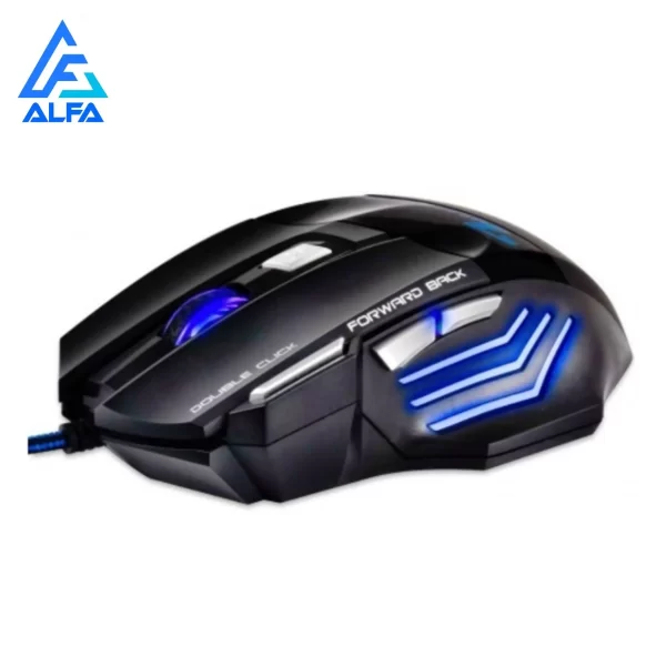Mouse Gamer Laser X7 3200dpi Original KAPBOM Led Usb 7 Botões Profissional KA-617 - Imagem 4