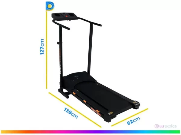 Esteira Elétrica Dobrável Dream Fitness Energy 1600 - Imagem 3