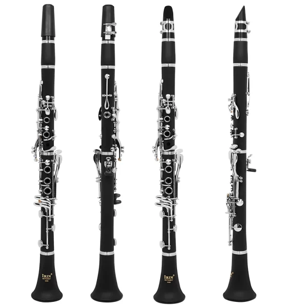Clarinete 17 teclas caindo tune b/c clarinete baquelite clarinete de madeira preto com caixa palheta peças de instrumento musical - Imagem 3