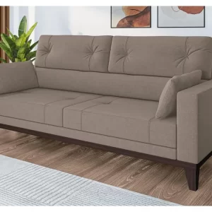 Sofá 4 Lugares Suede Cannes Linoforte - Conforto e Estilo