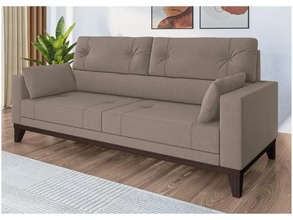 Sofá 4 Lugares Suede Cannes Linoforte