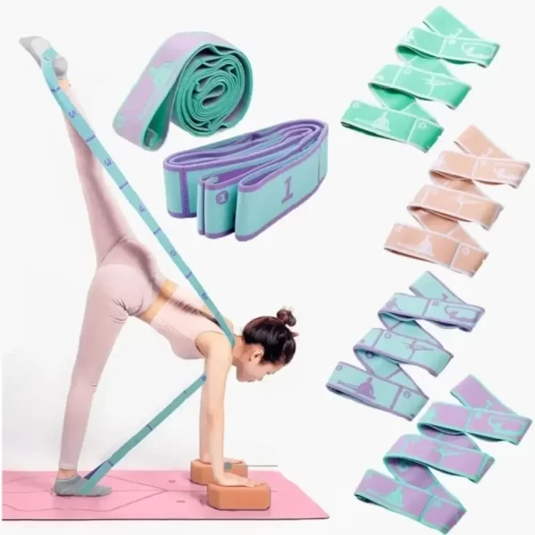 Cinto de Alongamento e Resistência para Yoga e Pilates