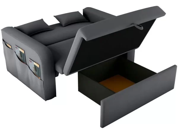 Sofá-cama 2 Lugares Casal Veludo Matrix Lady Dai - Imagem 2