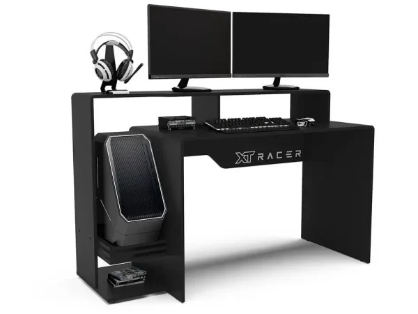 Mesa Gamer XT Racer Expert Preta e - Imagem 3