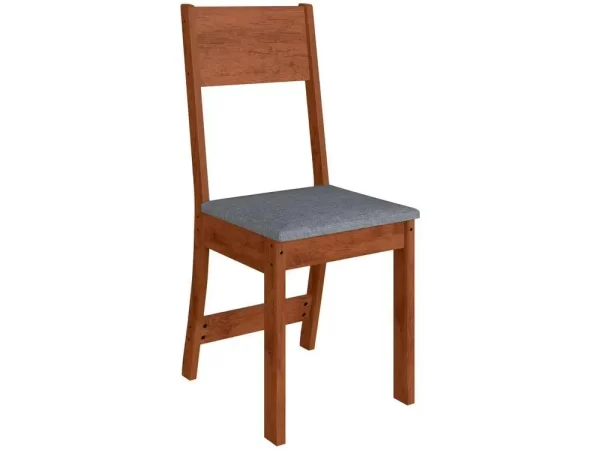 Mesa de Jantar 4 Cadeiras Retangular Tecido Preto Indekes Talita - Imagem 5