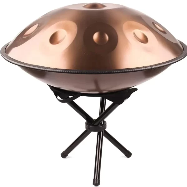 Tambor de mão dourado 432 Hz/440 Hz com língua de aço para ioga, instrumento de meditação, iniciante, presente de tambor, 22 polegadas, 9, 10,12,14,17 notas - Imagem 6