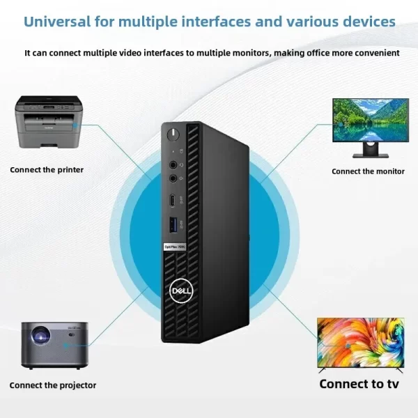 Mini computador escritório uso comercial opt 3000mff computador desktop 500gb disco rígido 8gb memória china origem continental - Imagem 2