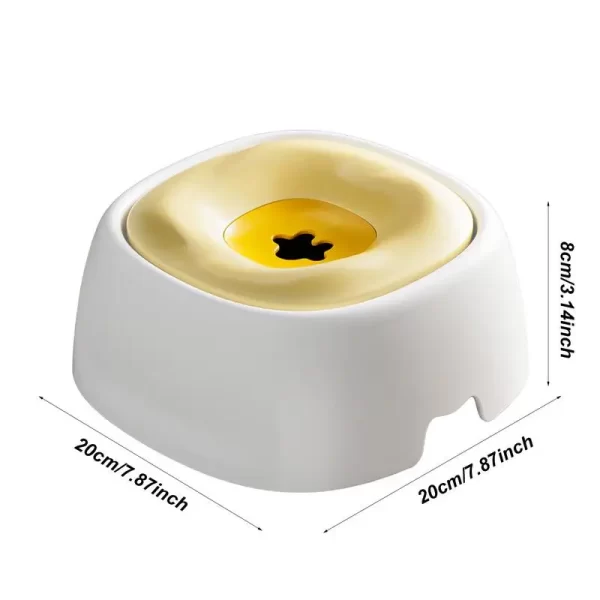 Alimentador de água lento para cães, tigela de água sem gotejamento para cães, grande capacidade, 1500ml, base antiderrapante, viagem, tigela de beber lento, água para animais de estimação - Imagem 6