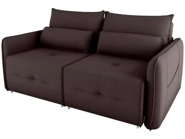 Sofá-cama 3 Lugares Casal Reclinável Veludo Matrix Celine - Imagem 4
