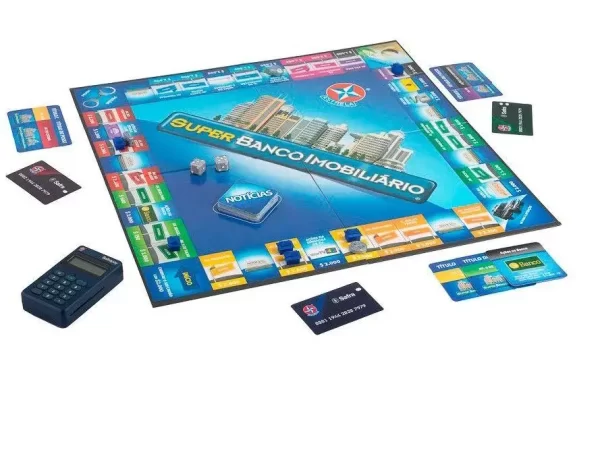 Jogo Super Banco Imobiliário Tabuleiro - Imagem 3