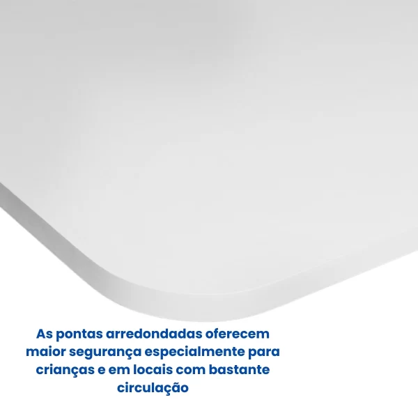 Mesa Dobrável De Parede Bemfixa Branca 100X41Cm Em Mdp - Imagem 3