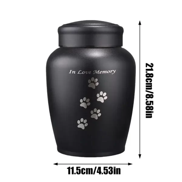 Urnas de metal para animais de estimação, para cães, gatos, urna de cremação para cinzas, filhote de cachorro, caixa de cremação para sala de estar, recipiente funerário memorial - Imagem 6