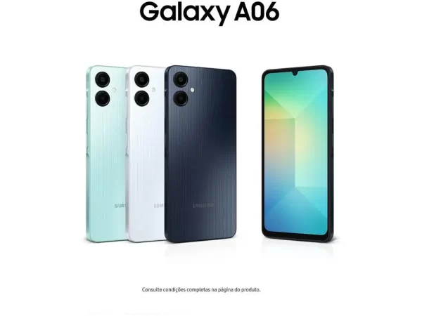Smartphone Samsung Galaxy A06 128GB 4GB RAM Branco 6,7" Câm. Dupla + Selfie 8MP - Imagem 2
