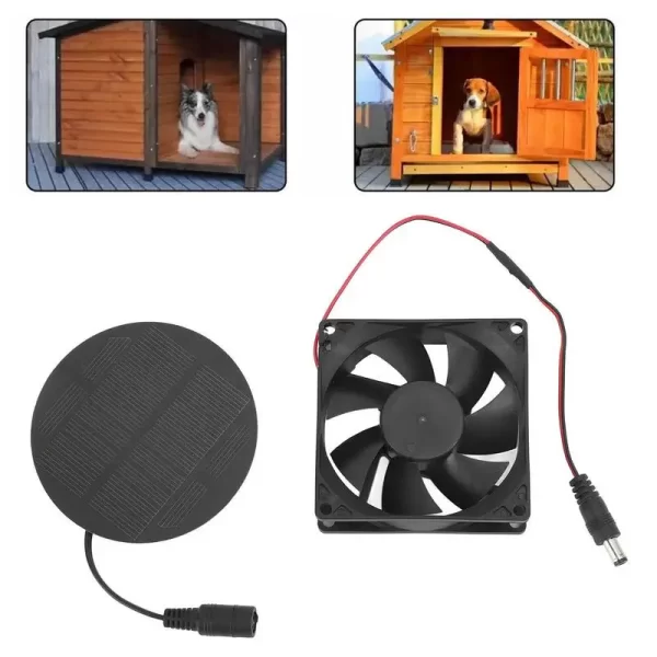 Ventilador solar para estufa, galinheiro, ventilador solar, dispositivo de ventilação para galinhas, casas para cães, estufas para animais de estimação, jardins ip65 - Imagem 2