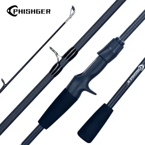 PHISHGER Vara de Pesca Spinning Baitcasting Carbono para Viagem