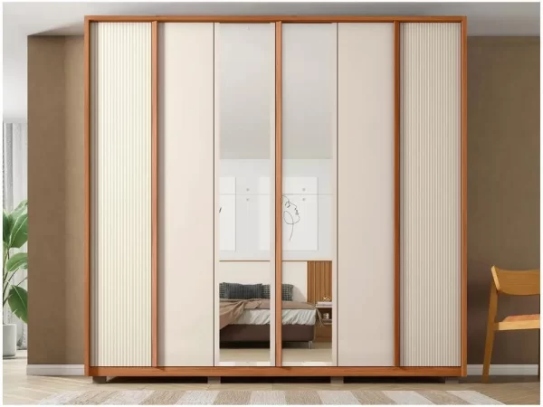 Guarda-roupa Casal 4 Gavetas 6 Portas Caemmun Cléo - Imagem 4