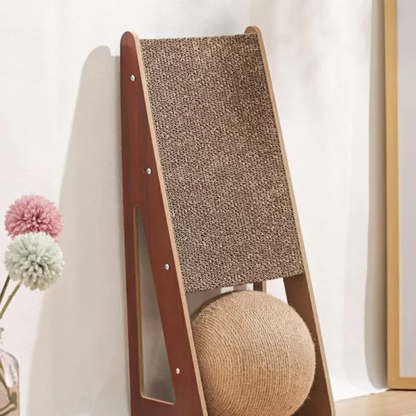 Gato scratcher brinquedo gato scratcher com bola natural sisal gato scratcher para gatos e gatinhos durável e duradouro - Imagem 5